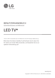Bedienungsanleitung LG 65UN74007LB LED fernseher