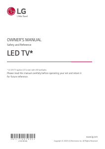 Manual LG 43US662H9ZC LED Television