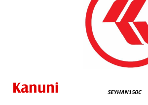 Kullanım kılavuzu Kanuni Seyhan 150C Motosiklet