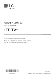 Manual LG 43UM74507LA LED Television