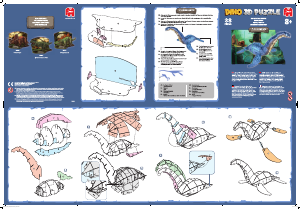 Handleiding Jumbo Plesiosaurus 3D Puzzel