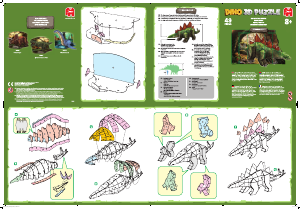 Bedienungsanleitung Jumbo Stegosaurus 3D-Puzzle