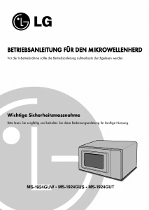 Bedienungsanleitung LG MS-1924GUS Mikrowelle