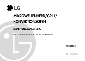 Bedienungsanleitung LG MG3847G Mikrowelle