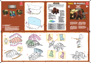 Handleiding Jumbo Triceratops 3D Puzzel