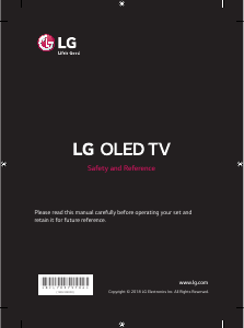 Manual LG OLED65B87LC OLED Television