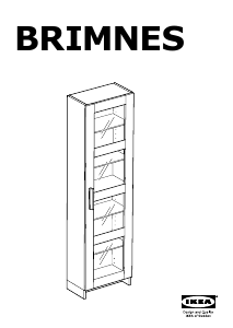 Руководство IKEA BRIMNES Витрина