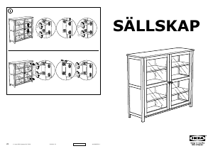 Brugsanvisning IKEA SALLSKAP Vitrineskab