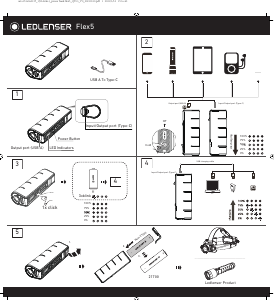 Handleiding Led Lenser Flex5 Mobiele oplader