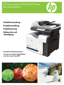 Bedienungsanleitung HP LaserJet CM35030 Multifunktionsdrucker