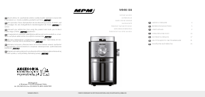 Manuál MPM MMK-08 Mlýnek na kávu