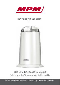 Manual MPM MMK-07 Coffee Grinder
