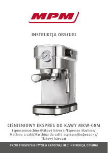 Instrukcja MPM MKW-08M Ekspres do espresso