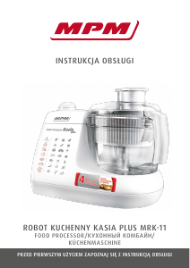 Manual MPM MRK-11 Food Processor