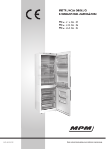 Instrukcja MPM MPM-315-KB-41 Lodówko-zamrażarka