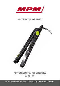 Instrukcja MPM MPR-07 Prostownica