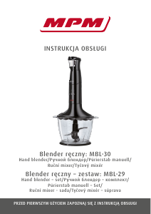 Instrukcja MPM MBL-29/C Blender ręczny