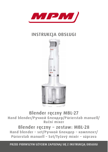 Návod MPM MBL-28 Ponorný mixér