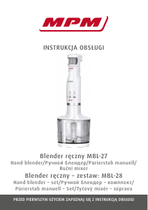 Manual MPM MBL-27 Hand Blender