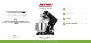 Руководство MPM MRK-19 Стационарный миксер