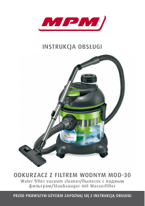 Manual MPM MOD-30 Vacuum Cleaner