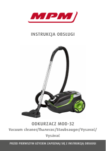 Manual MPM MOD-32 Vacuum Cleaner