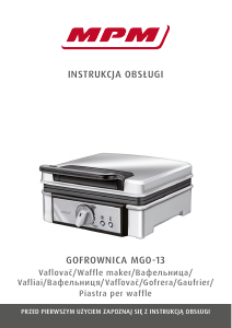 Manuale MPM MGO-13 Macchina per waffle