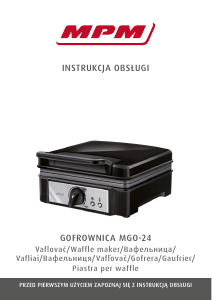 Návod MPM MGO-24 Vaflovač