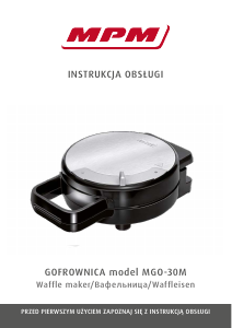 Manual MPM MGO-30M Waffle Maker
