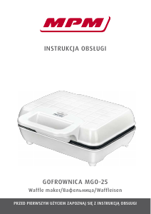 Manual MPM MGO-25 Waffle Maker