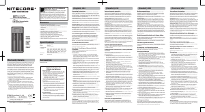 Manual Nitecore UI2 Battery Charger