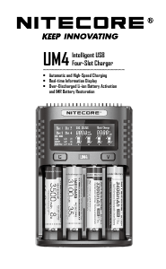 Manual de uso Nitecore UM4 Cargador de batería