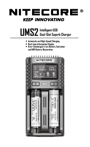 Handleiding Nitecore UMS2 Batterijlader