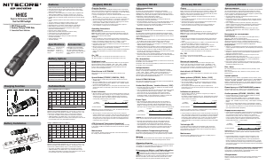 Manual Nitecore MH10S Flashlight