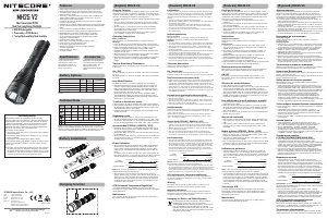 説明書 Nitecore MH25 V2 懐中電灯