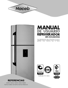 Manual de uso Haceb Assento F 420L SE 2P DA TI Frigorífico combinado