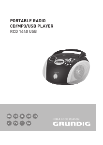 Instrukcja Grundig RCD 1440 USB Radio