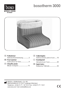 Manual de uso Boso Bosotherm 3000 Calentador de pies