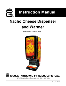 Handleiding Gold Medal 5300 Nacho dispenser