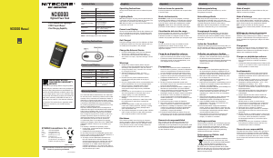 Mode d’emploi Nitecore NC10000 Chargeur portable