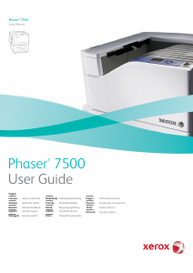 Handleiding Xerox Phaser 7500 Printer