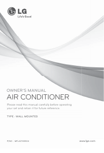 Manual LG GSNC126E0U1 Air Conditioner