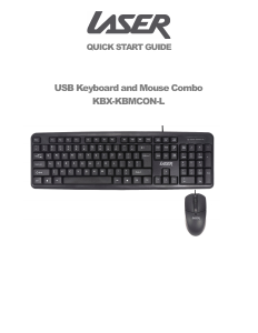 Manual Laser KBX-KBMCOM-L Keyboard