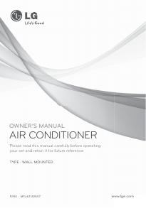 Manual LG GSNC1865DA1 Air Conditioner