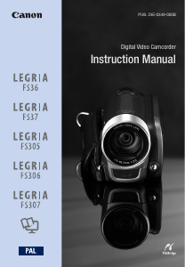 Manual Canon LEGRIA FS305 Camcorder