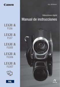 Manual de uso Canon LEGRIA FS306 Videocámara