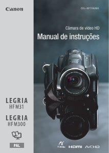 Manual Canon LEGRIA HF M31 Câmara de vídeo