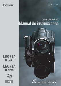 Manual de uso Canon LEGRIA HF M31 Videocámara