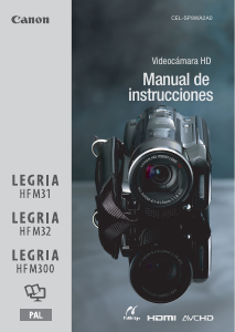 Manual de uso Canon LEGRIA HF M32 Videocámara