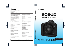 Manual Canon EOS 1D Mark II Digital Camera